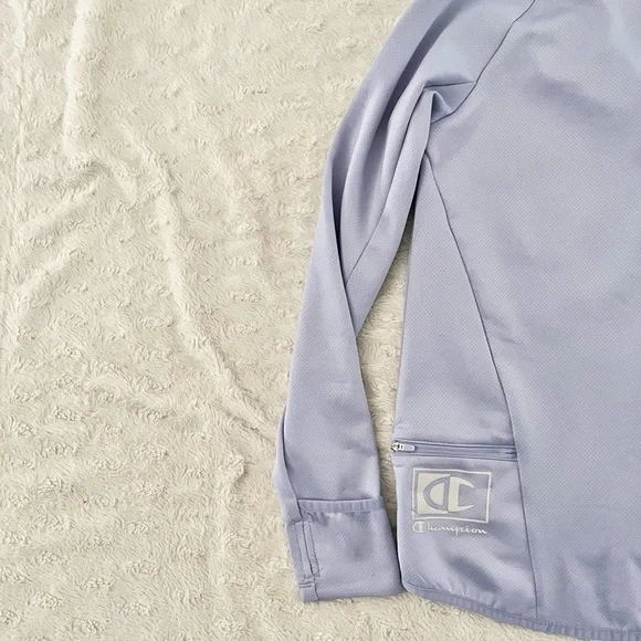 Champion Lilac Breathable Quarter-Zip Pullover Size Small - Picture 3 of 4